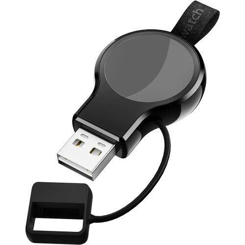 Chargeur Pour Apple Watch, Chargeur Sans Fil Usb Pour Iwatch, Station De Charge Rapide Pour Apple Montre, Chargeur Magnétique Portable Pour Apple Watch 8/7/6/5/4/3/2/1/Se/Ultra (Noir)