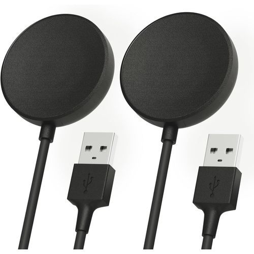Chargeur Pour Samsung Galaxy Watch 6/6 Classic/5/5 Pro/4/4 Classic/3/Active 2/Active 1 Galaxy Watch Chargeur Câble De Charge Sans Fil Magnétique Usb 1m Pour Samsung Galaxy Watch - Pack De 2