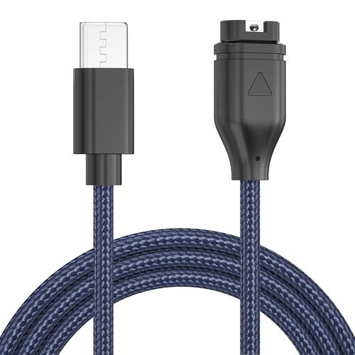 Câble De Charge Pour Garmin Forerunner 255/ 255s / 255 Music/Forerunner 165/165 Music/Forerunner 55/Forerunner 245/645/945, 1 M Usb C Nylon Câble De Charge Rapide Chargeur De Montre Portable