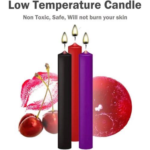 Bougies Sexuelles Basse Température 3 Pièces/Boîte 30g, Bougies De Massage À Faible Température Bdsm, Cire De Jeu De Passion Romantique Pour Adultes, Jouets Érotiques Sm Dols 3 Pcs China