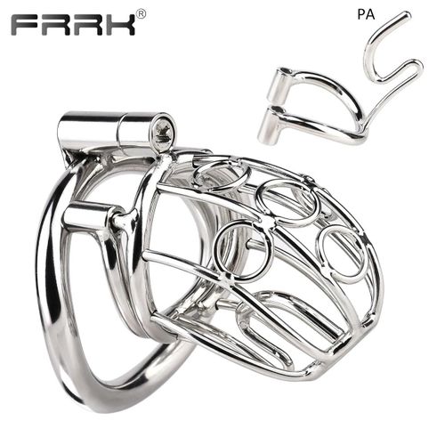 Frrk-Dispositif De Piercing De Chasteté En Métal P.A Pour Hommes, Trou Pa Sur Le Pénis, Pénétration En Acier, Jouets Sexuels Pour Adultes, Prince Albert Pu3-Pink-For-3242 China