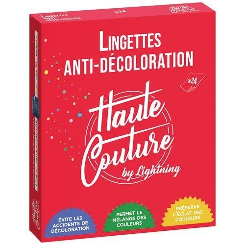 Lingettes anti-décoloration haute couture x24