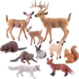 Lot de 12 modèles pour Animaux de Ferme - Mini Figurines d'animaux de la  Ferme ，Figurine Animaux Jouet pour Enfant, Fête à Thème la Ferme,  Anniversaire, Pâques, Décorations Fête Noël : 