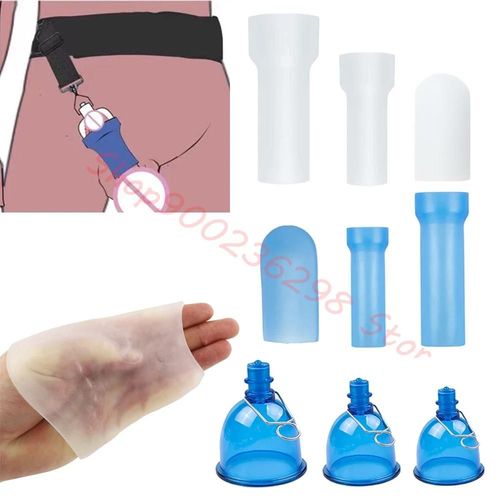 Manchons En Silicone S/M/L Pour Pompe D'extension De Pénis, Capuchon De Protection Du Gland, Kit De Serrage De Civière Pénienne De Remplacement, Jouet Sexuel 3pcs White Sleeve
