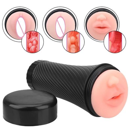 Vagin Artificiel Érotique Faux Produits Réalistes Pour Adultes Anus Vagin Bouche Anale Jouets Sexuels Pour Hommes Tasse De Masturbation Masculine Vaginal Sex