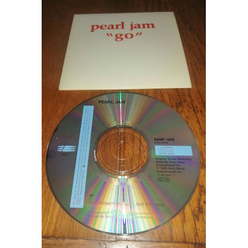 Cd Single Collector Pearl Jam " Go " 1 Titre De 1993 Extrait De L'Album " Pearl Jam " Epic Records ,Rock Grunge