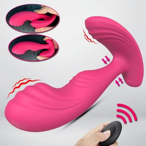 Vibromasseur Gode Télécommandé Sans Fil Pour Femmes, Moteur De Touristes, Silicone Souple, Point G, Vagin, Anal Valide, Stimulateur De Clitoris, Jouets Sexuels Vin Rouge
