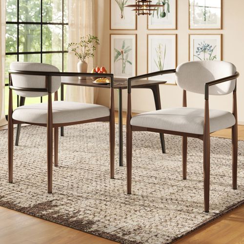 Bmtterqgwo - Tissu Lin Haut De Gamme (4pcs), Chaise Salle A Manger, Chaise Maquillage, Chaise Luxe Legere Style , Design Ergonomique