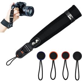 Dragonne à dégagement rapide pour appareil photo numérique sans miroir,noir,Noir ,taille unique