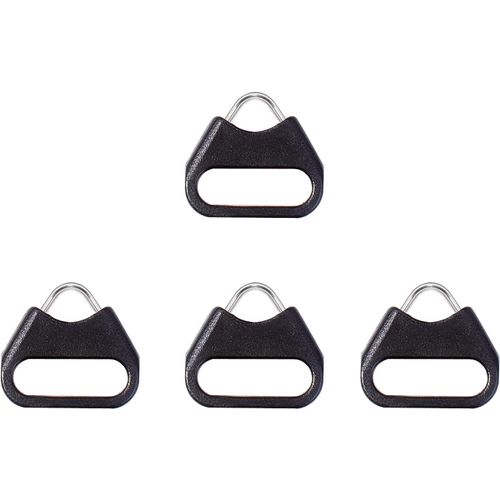 Anneau de fixation pour appareil photo avec crochet triangulaire,Noir ,12 mm
