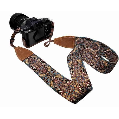 NA Sangle large pour appareil photo,cou et bandoulière réglable,design vintage,pour caméscope,jumelles,photographie