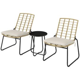 BMTTERQGWO - Outsunny Set meubles jardin rotin 3 pieces 2