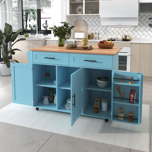 Bmtterqgwo - Chariot De Salle A Manger Noir 129x46x91,5cm, Buffet, Plateau Bois Massif, Plateau Rabattable, Porte Rangement, Pieds