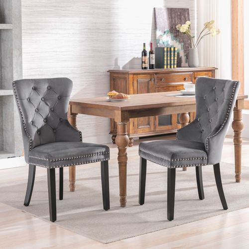 Bmtterqgwo - 6 Chaises En Lin Pied Chene Bouton Chrome Pour Salle A Manger Salon Beige