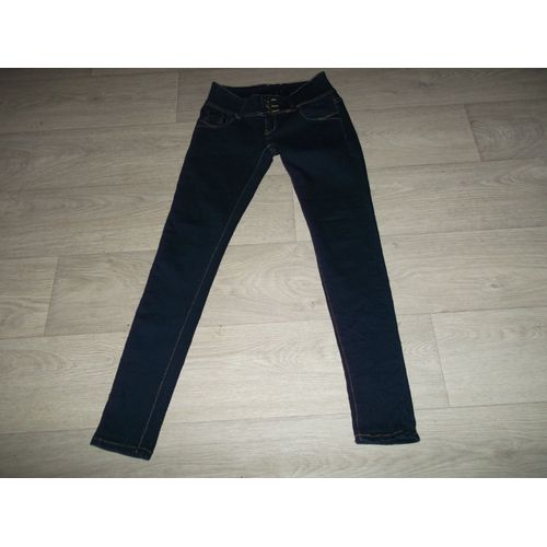 Jean Just F Bleu Foncé Triple Boutonnage Coutures Dorées Neuf