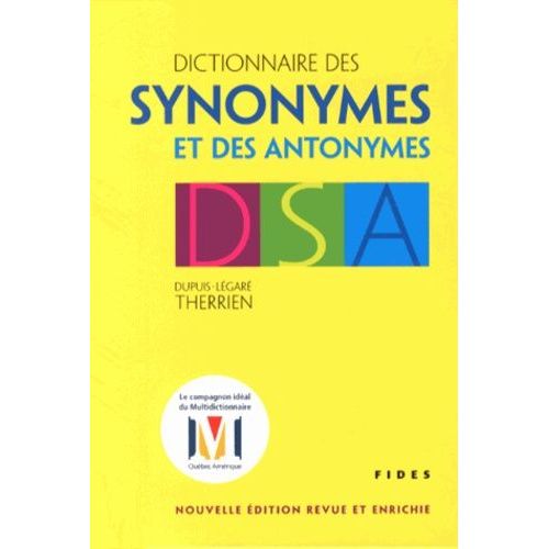 Dictionnaire Des Synonymes Et Des Antonymes