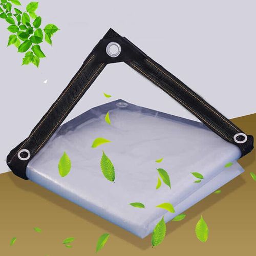 Bâche Transparente Avec Oeillets. 3x4m Pe Impermeable Résistante Aux Intempéries Bâche De Protection, 0,12mm Couverture Étanche Claire Pour Extérieur Meubles Jardin Terrasse