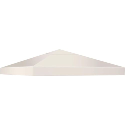 Toile De Rechange Pour Jardin 3 X 3 M, Bâche Pour Tonnelle En Polyester Haute Densité Avec Trou De Ventilation, Tissu Imperméable Et Anti-Uv (Beige)