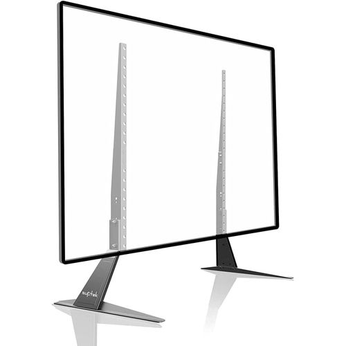 Suptek Pied TV Universel, Support TV Piédestal pour Ecran 22 à 65 Pouces, Max VESA 800 x 400 mm jusqu'à 50 kg, Réglable en Hauteur Pied Television Universel - ML1760