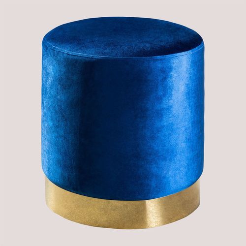 Pouf Rond En Velours Flikez