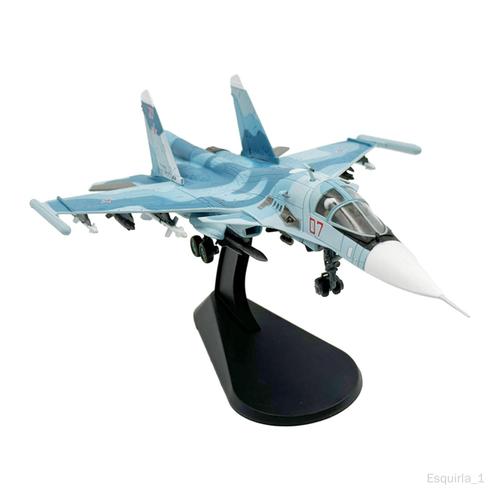 Avion De Chasse Miniature En Alliage Su35, Échelle 1/100, Pour Chambre À