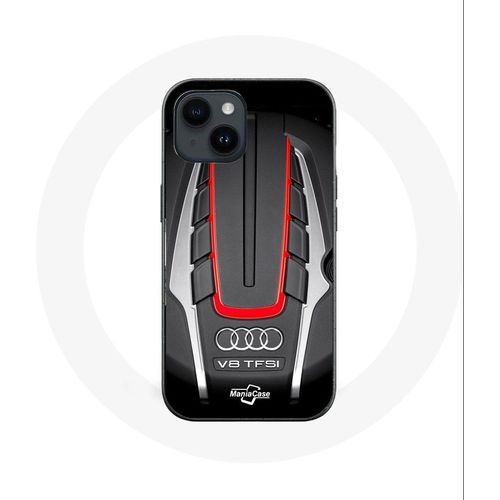 Coque Pour Iphone 14 Plus Audi S8 Logo Rouge
