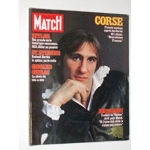 Paris Match  N° 1756 : Depardieu L'acteur De "Danton". Corse
