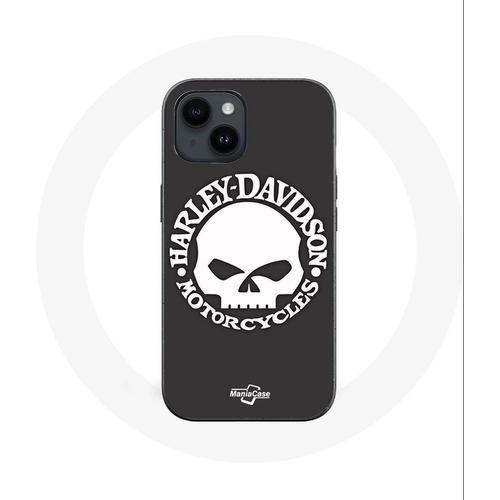 Coque Pour Iphone 14 Harley Davidson Motors Tete De Mort