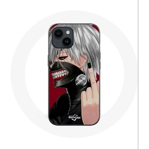 Coque Pour Iphone 14 Tokyo Ghoul Kaneki Ken Masque Anime Doigt
