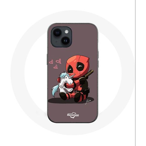 Coque Pour Iphone 14 Plus Deadpool Unicorn Licorne