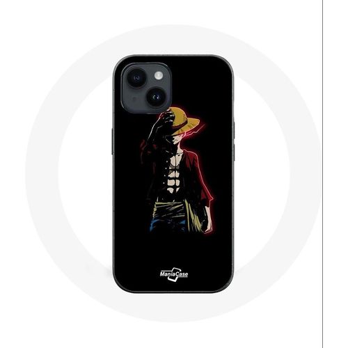 Coque Pour Iphone 14 Plus One Piece Manga Anime Luffy Fond Noir