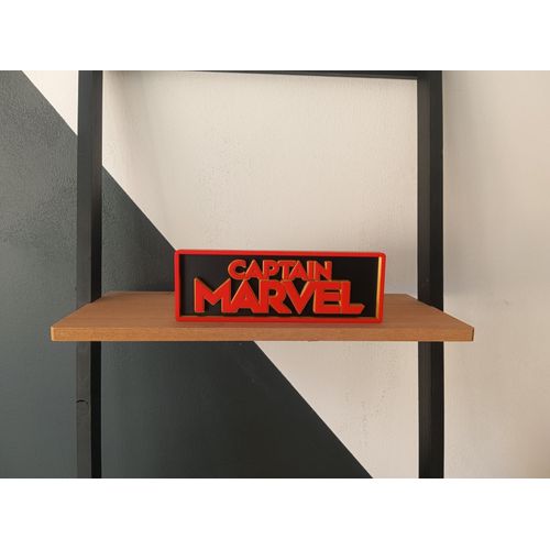 Plaque Decorative Cinema 3d / Marvel / Captain Marvel