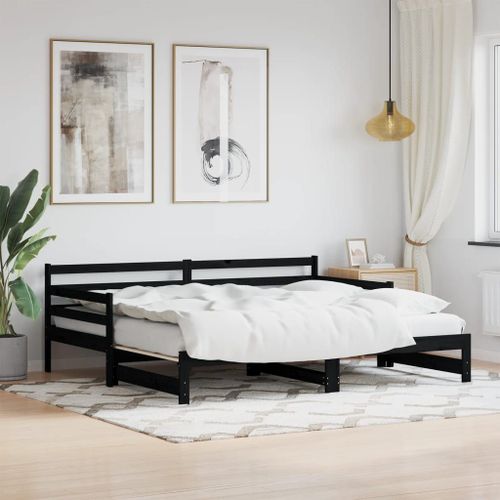 Vidaxl Lit De Jour Et Lit Gigogne Sans Matelas 80x200 Cm Bois Massif