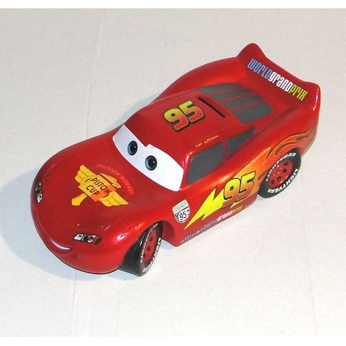 Tirelire cars disney figurine voiture flash mc queen piston cup world grand prix eurodisney