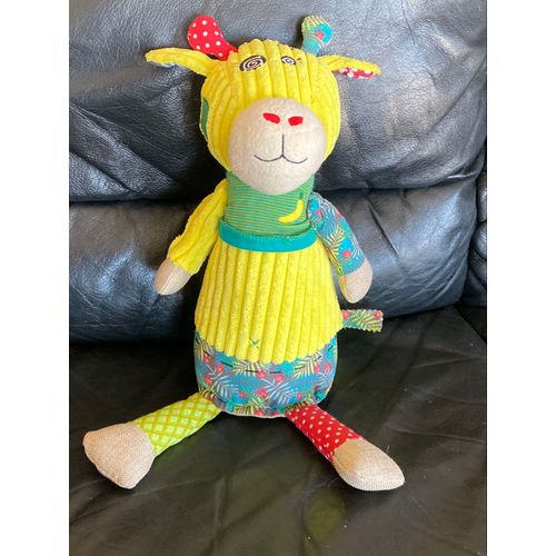 DOUDOU GIRAFE JAUNE OPERCHOS BABY DEGLINGOS 40CM