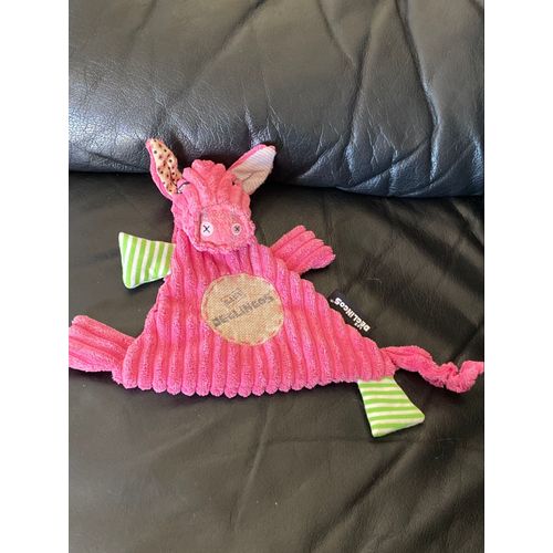 DOUDOU PLAT JAMBONOS LE COCHON LES DEGLINGOS 22CM