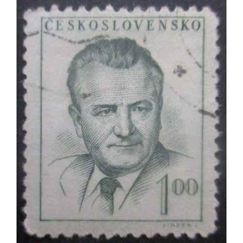 Tchecoslovaquie N°477a Président Gottwald Oblitéré
