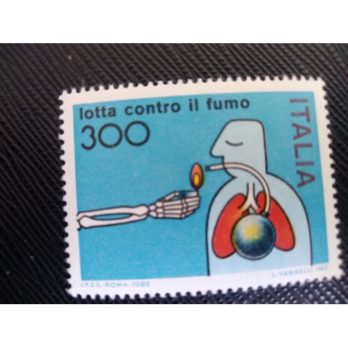 Timbre Italie Y T 1521 Campagne Anti-Tabac 1982 (050609 )