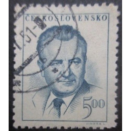 Tchecoslovaquie N°480 Président Gottwald Oblitéré