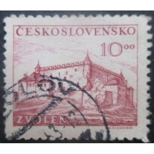 Tchecoslovaquie N°514 Chateau De Zvolen Oblitéré