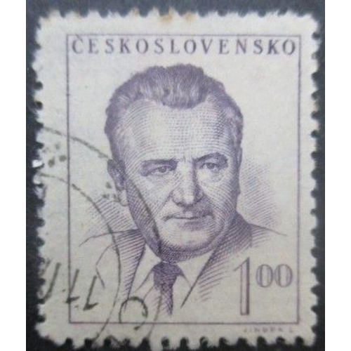 Tchecoslovaquie N°714 Président Gottwald Oblitéré