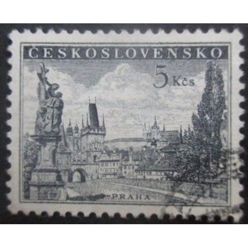 Tchecoslovaquie N°722 Pont De Prague Oblitéré