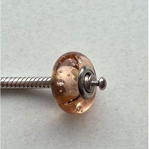 Charm En Verre Saumon Pandora