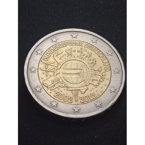 2 Euro 2012 J Allemagne (Commemorative 10 Ans De L Euro) )
