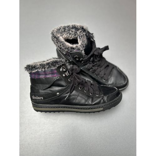 Baskets Fourrées Noires Skechers - Pointure 36