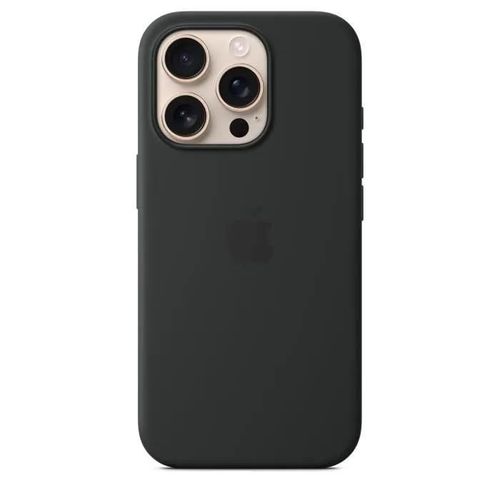 Apple - Coque De Protection Pour Téléphone Portable - Compatibilité Avec Magsafe - Silicone - Noir - Pour Iphone 16 Pro