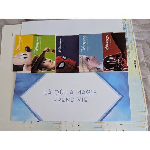 Tickets Disneyland 2 Parcs Adultes Ou Enfants+ Chèques Cadeaux/Vouchers