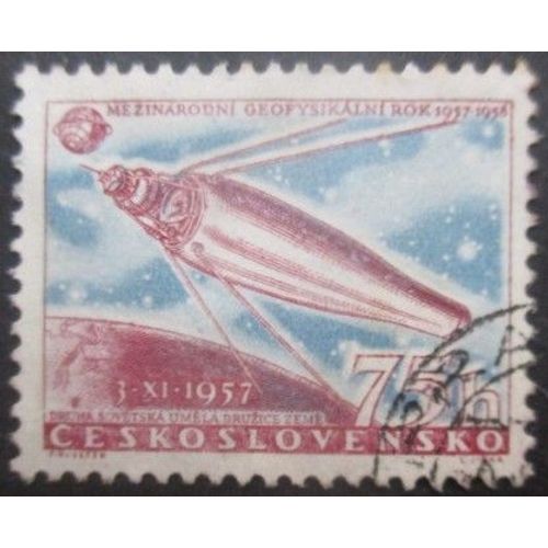 Tchecoslovaquie N°941 Spoutnik 2 Oblitéré