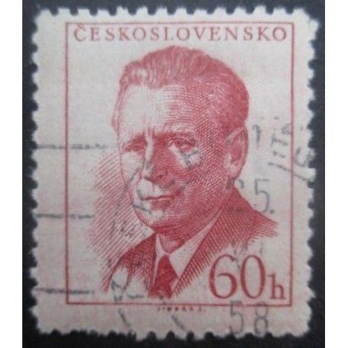 Tchecoslovaquie N°966 Président Novotny Oblitéré