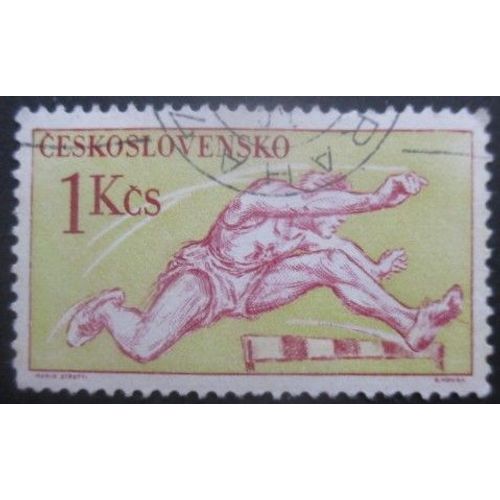 Tchecoslovaquie N°1004 Saut De Haies Oblitéré